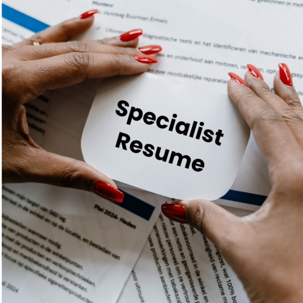 Specialist Resume For Niche Professionals